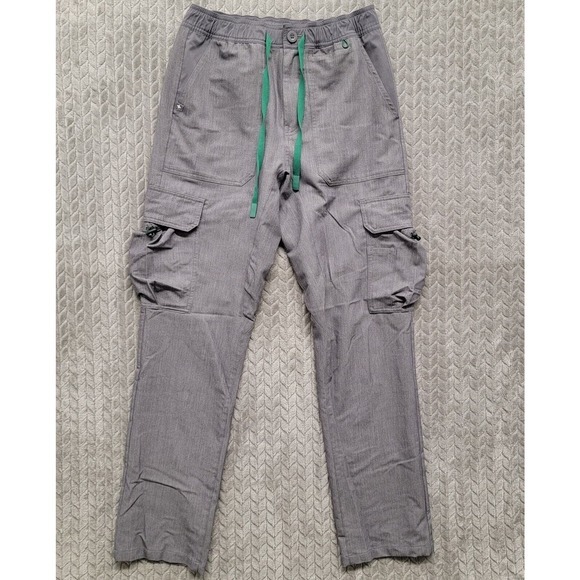 Figs Women’s High Waisted Ukwala‎ Cargo Scrub Pant Size Small Boulder Gray - Picture 1 of 11